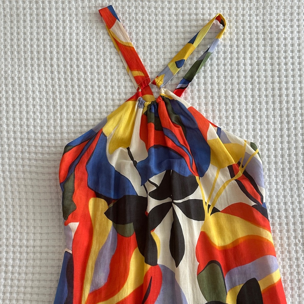 Massimo Dutti NEW Vibrant Multicolor Maxi Dress
